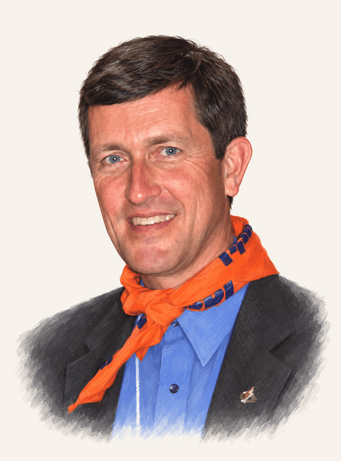 Painted portrait of Svend Robinson